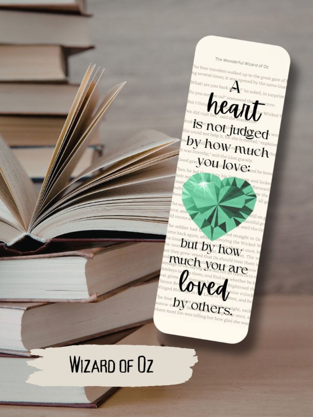 Wizard of Oz  Bookish Book Page Bookmark